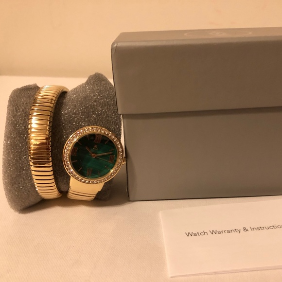Colleen Lopez Round "Malachite" Dial Coil Wrap - Picture 6 of 8
